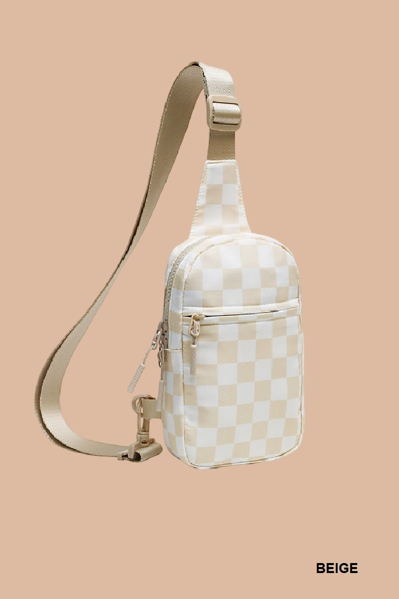 Checkered Sling Bag