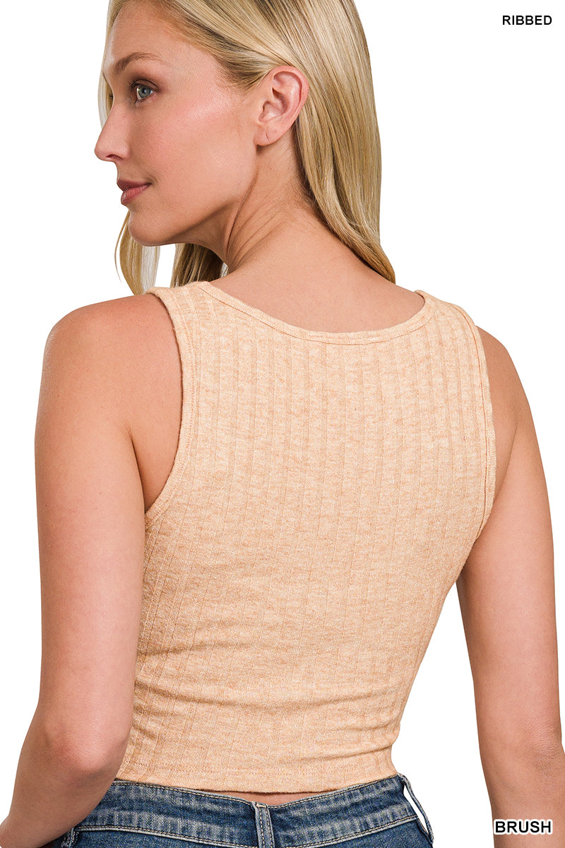 Brush Square Neck Top