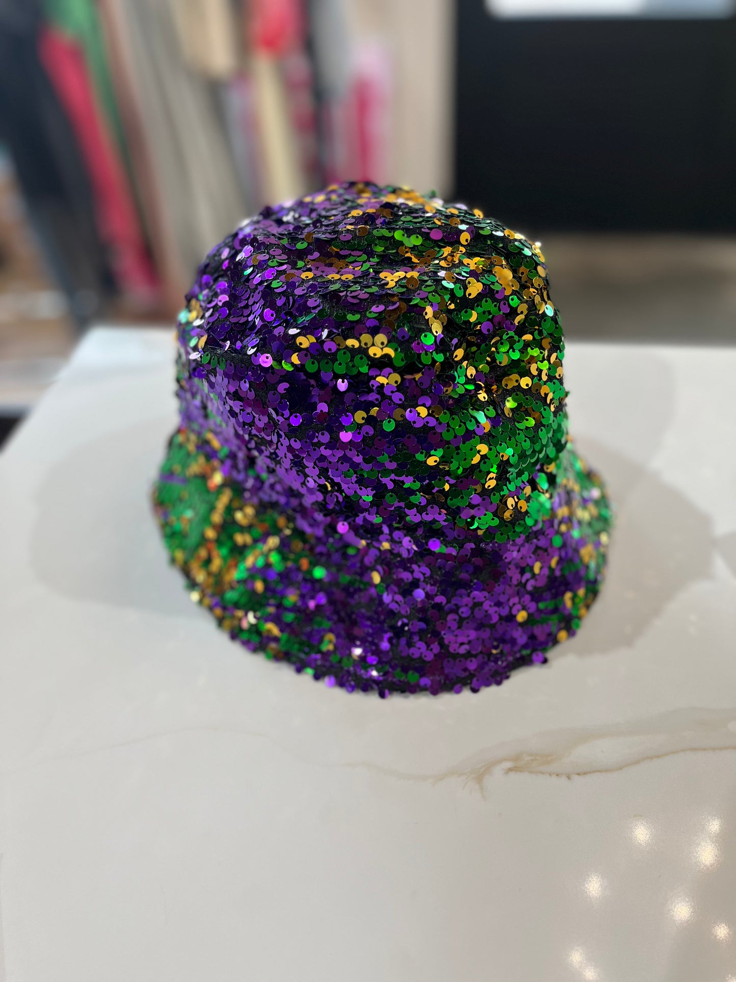Mardi Gras Sequin Bucket Hat