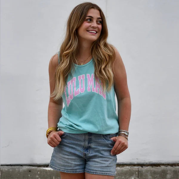 Lulu Mac Mint Polka Dot Chalky Top