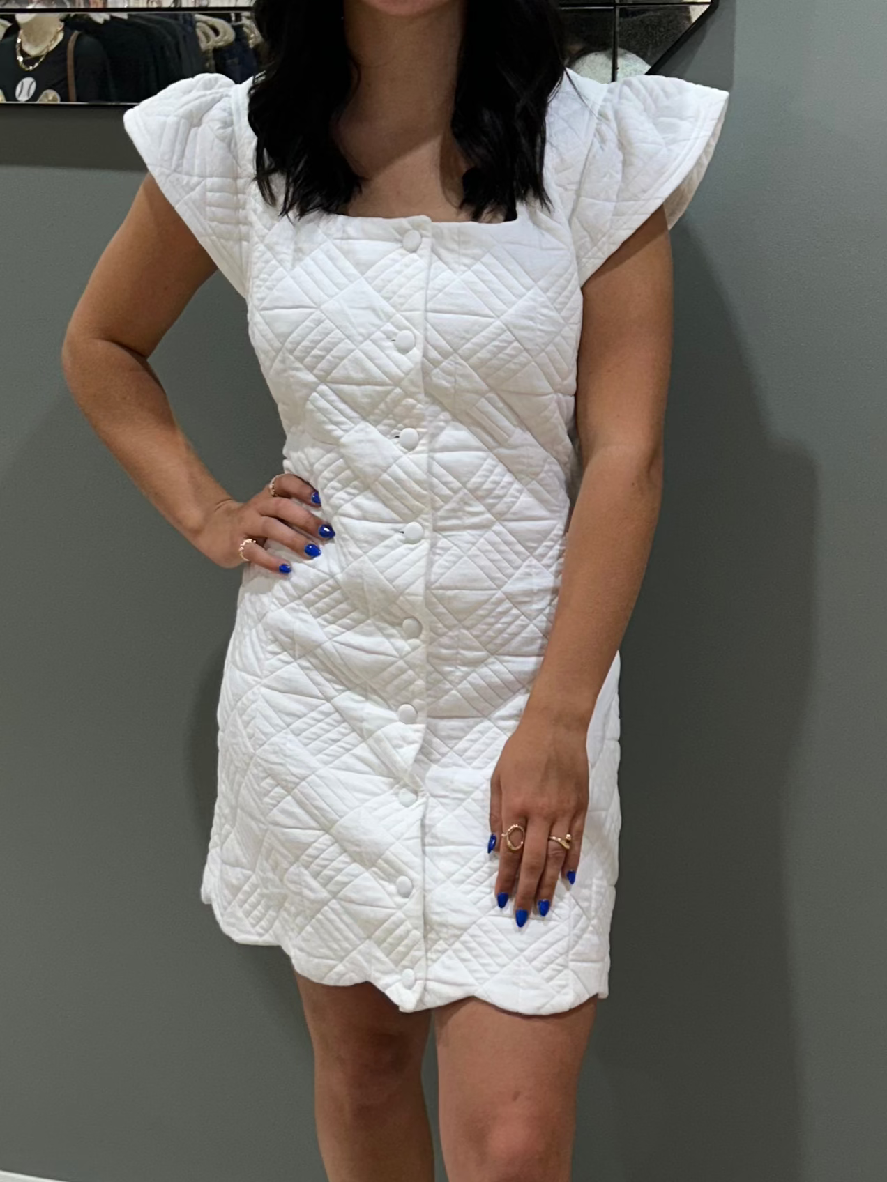 Off White Cotton Dress