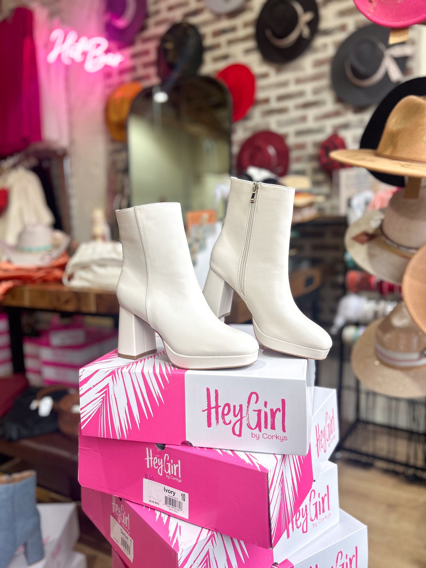 Slug Bug Ivory Booties