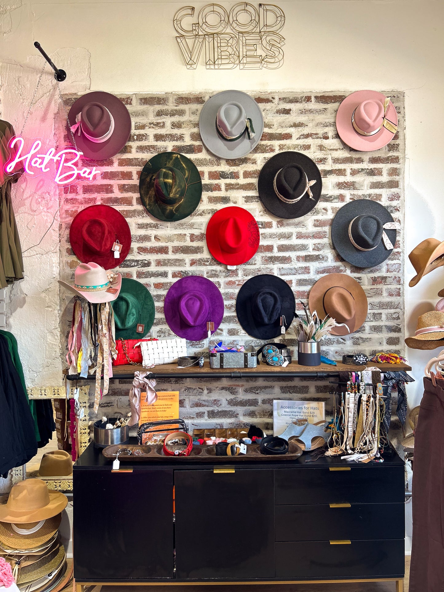 Hat Bar Custom Styling