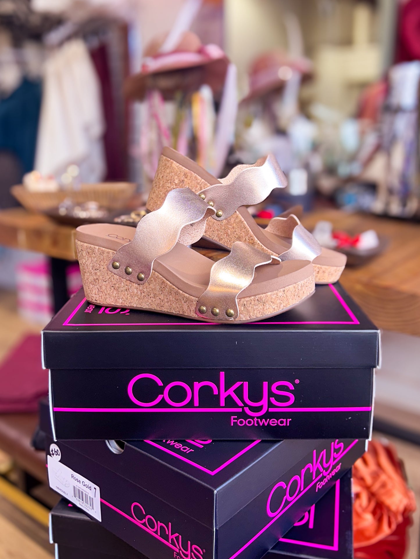 Obviously Rose Gold Wedges