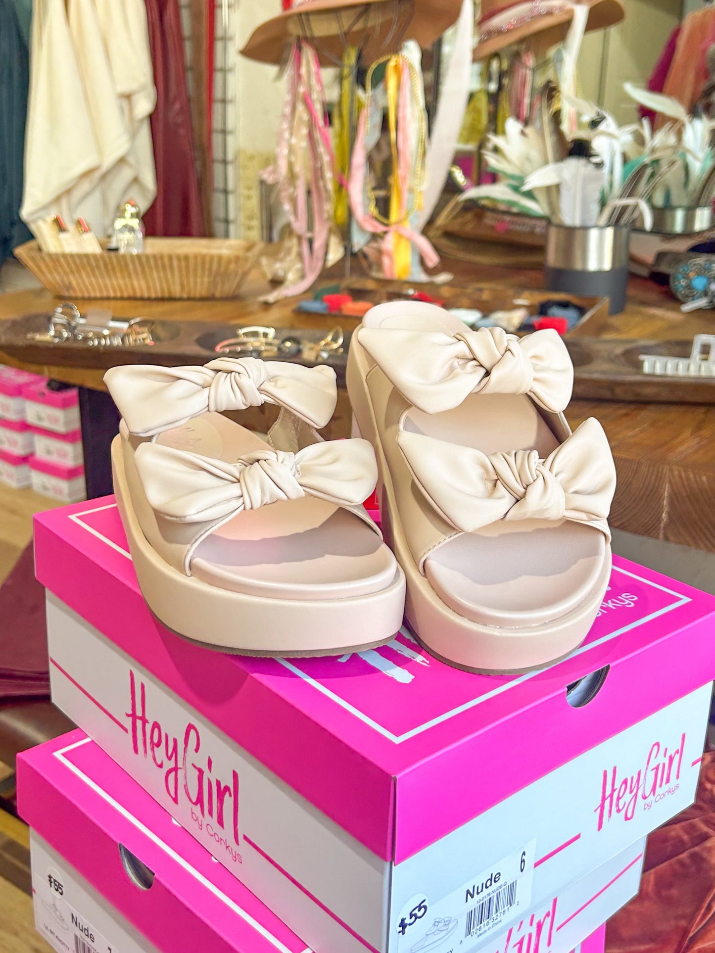 Lil Bit Knotty Nude Sandals