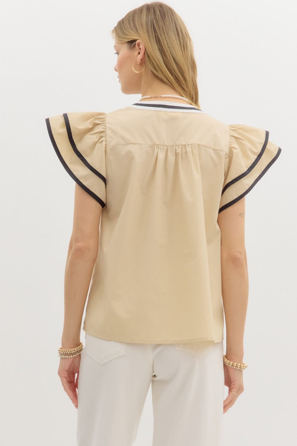 Embroidered Applique Blouse