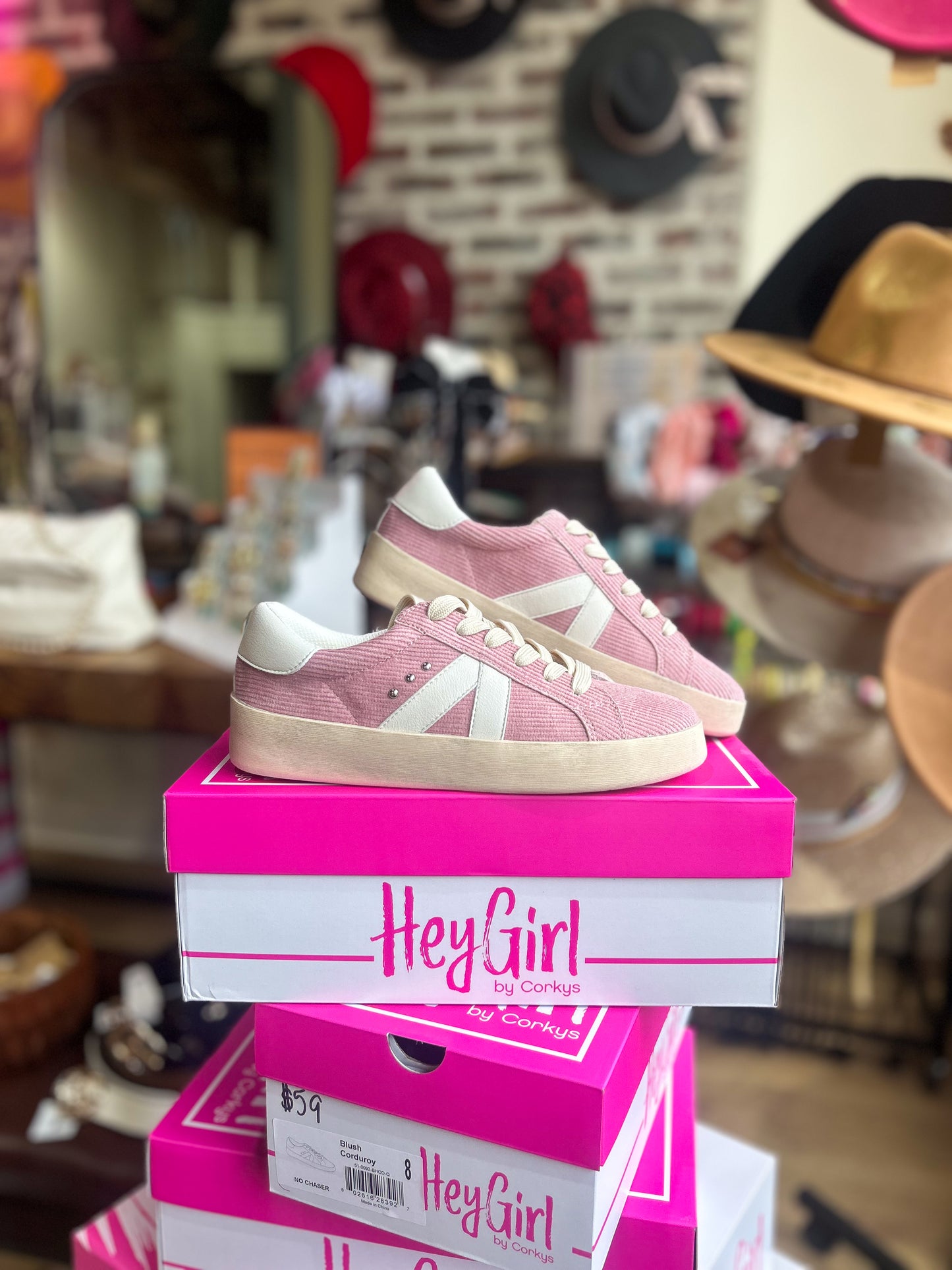 No Chaser Blush Corduroy Sneakers