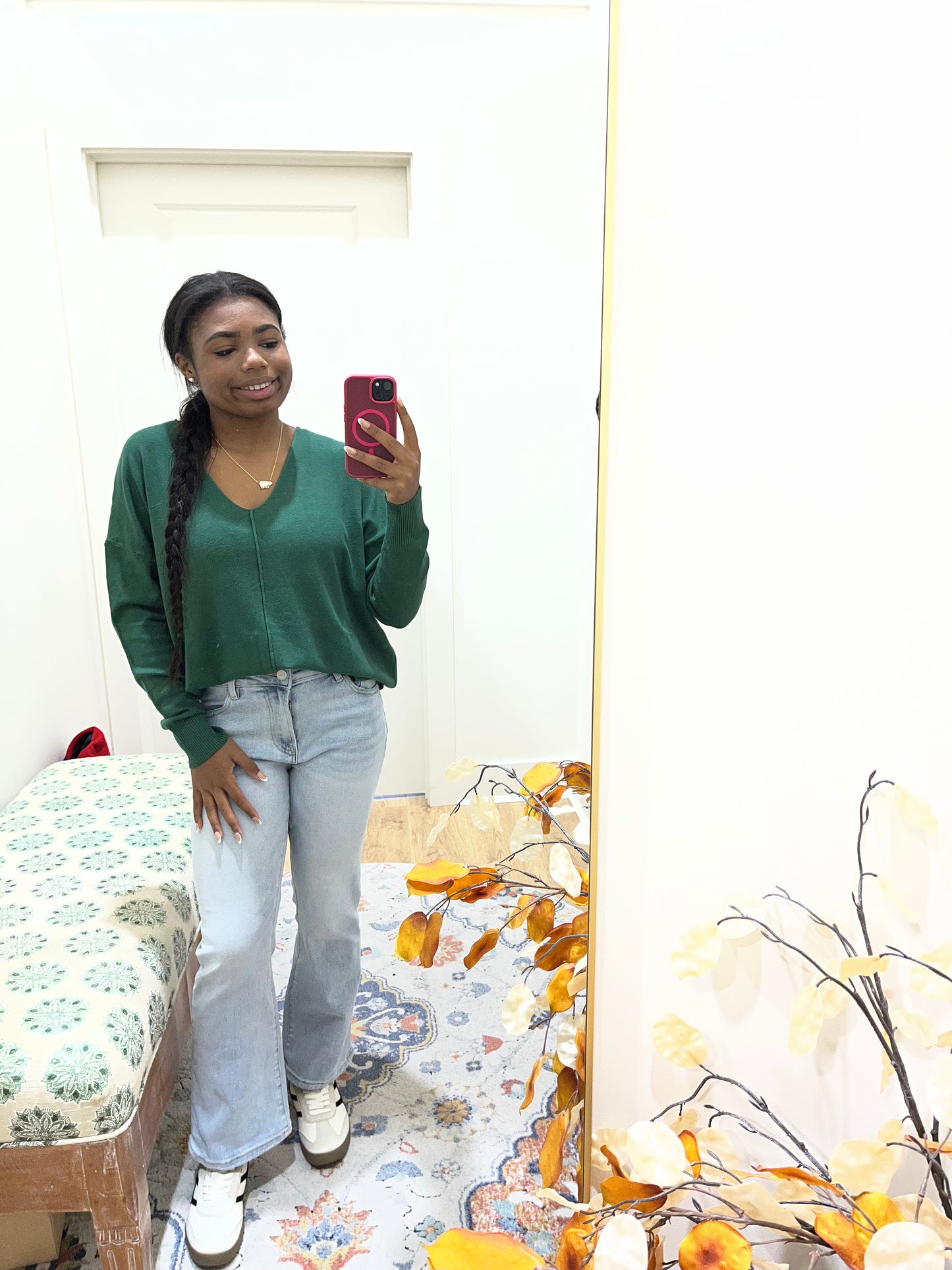 Viscose Front Seam Sweater