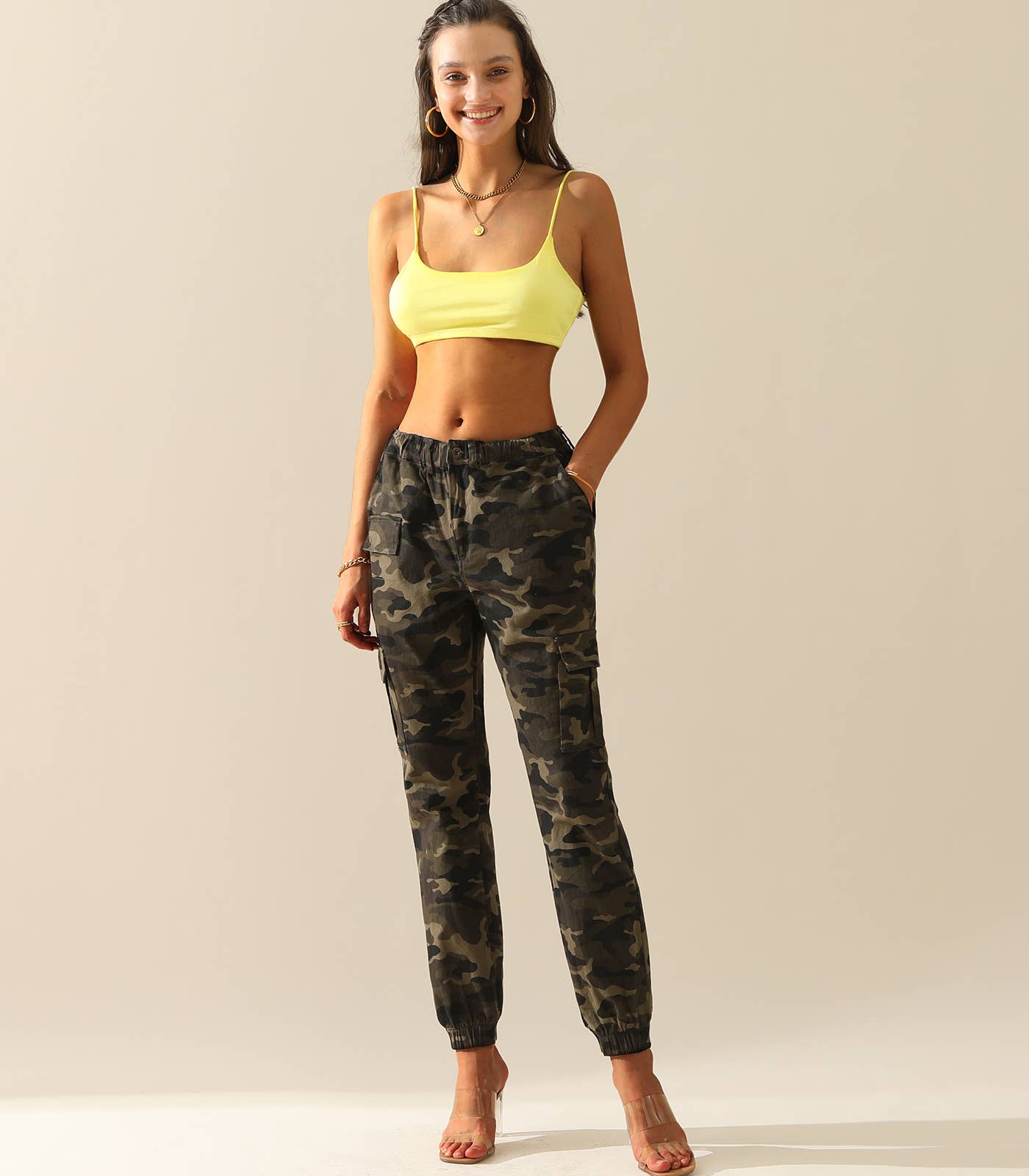 Camo Cargo Pants Cotton Work Pants