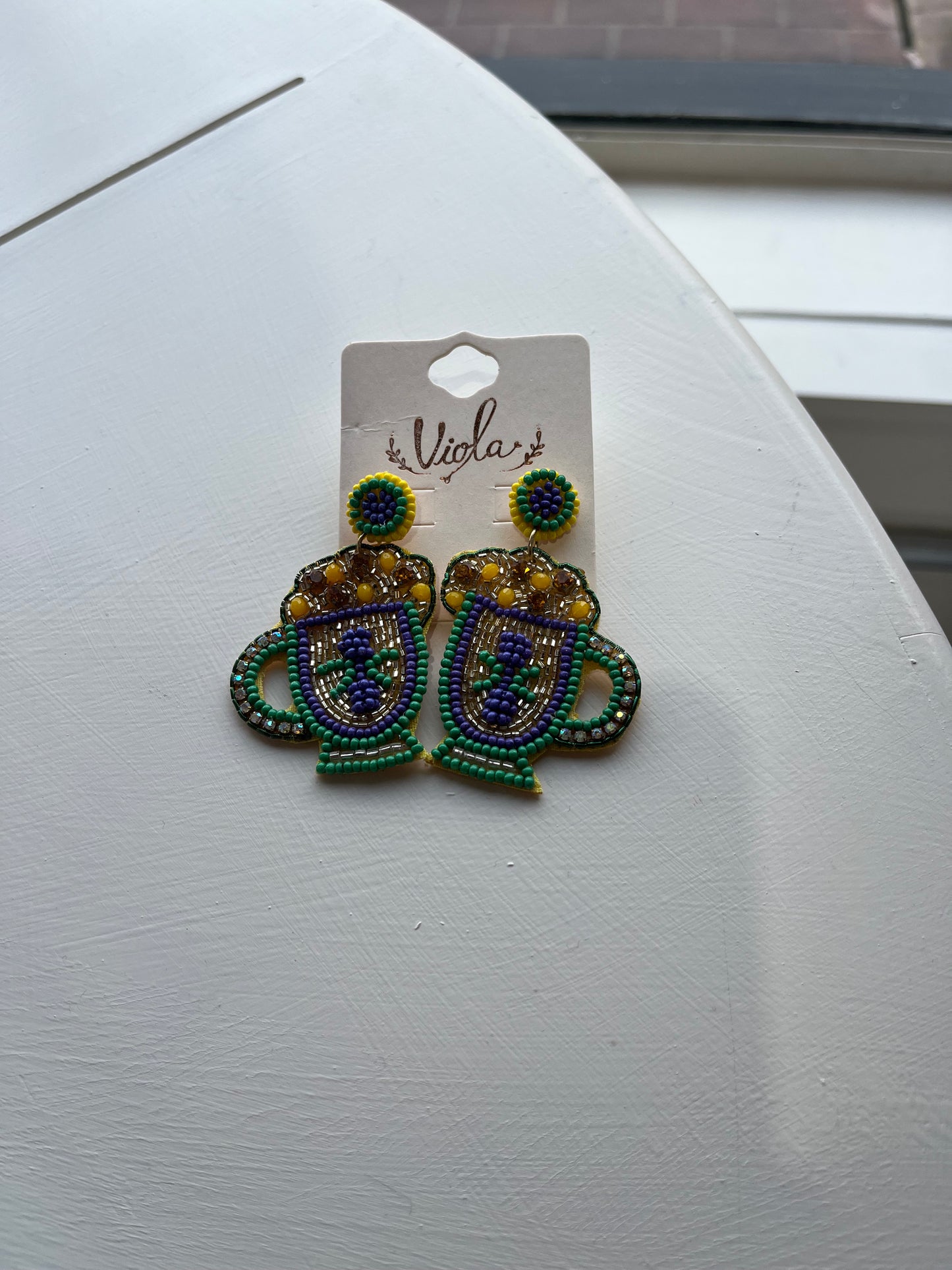 Mardi Gras Cup Earrings