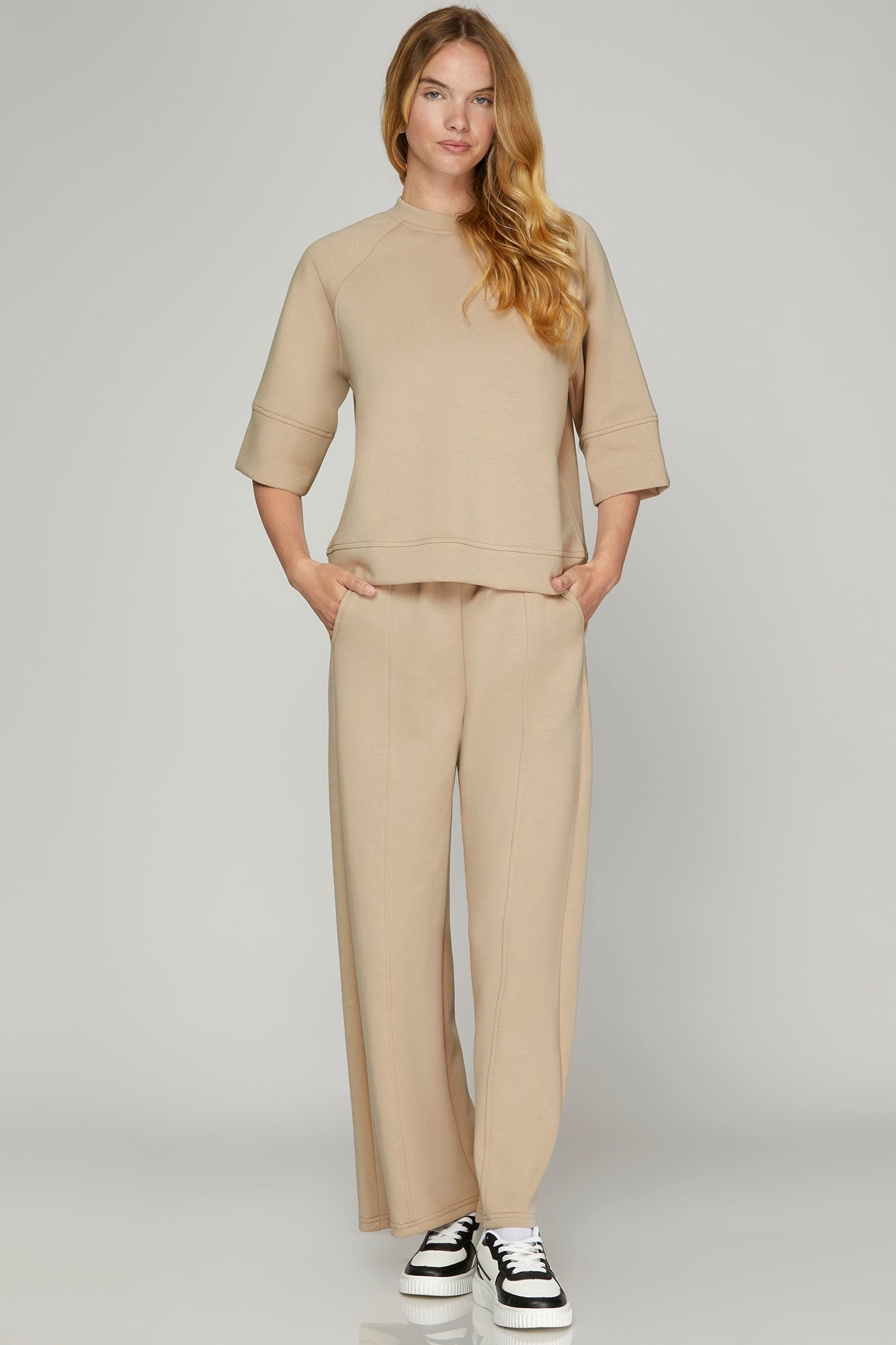 Taupe Scuba Knit Pants