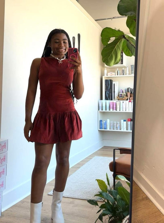 Corduroy Mini Dress