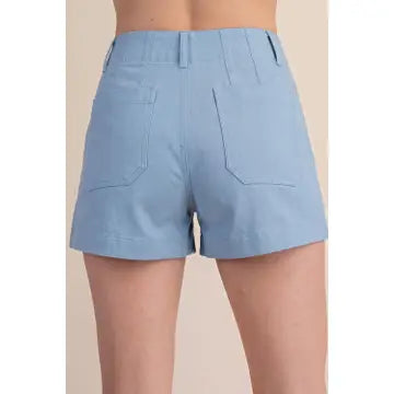 Scallop Detail Pocket Colette Shorts