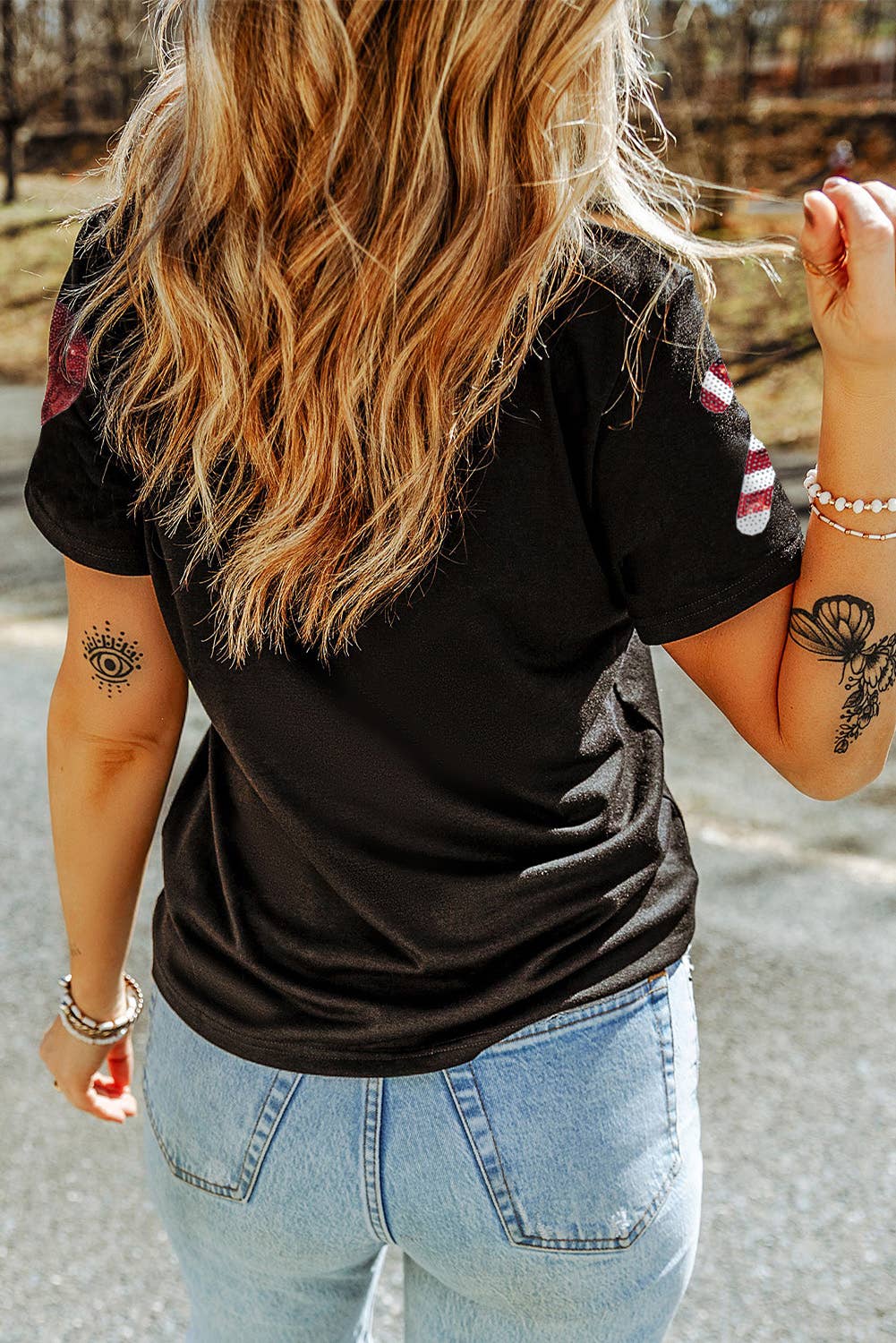 Sequin Christmas Essentials Graphic Crewneck T Shirt