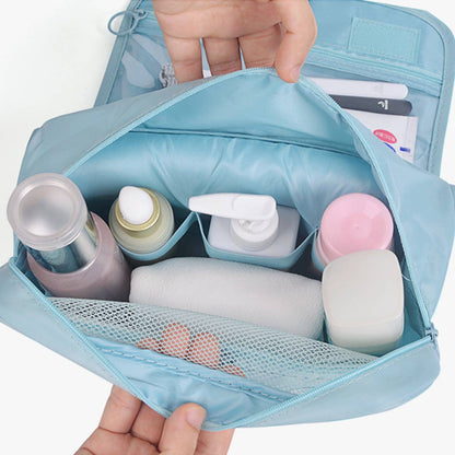 Beige Makeup Storage Bag For Travel