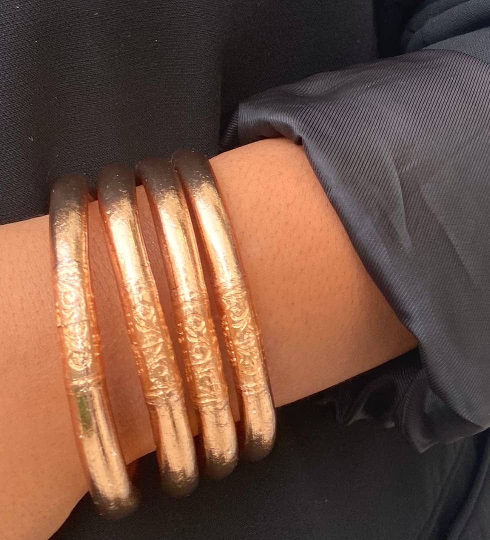 1 genuine 8 mm Buddhist ring - champagne size S