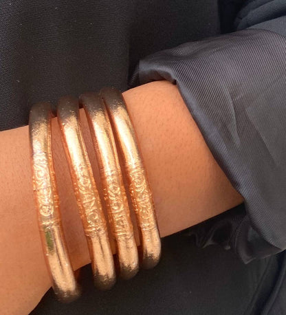 1 genuine 8 mm Buddhist ring - champagne size S