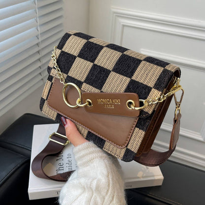 Checkered Crossbody Bag
