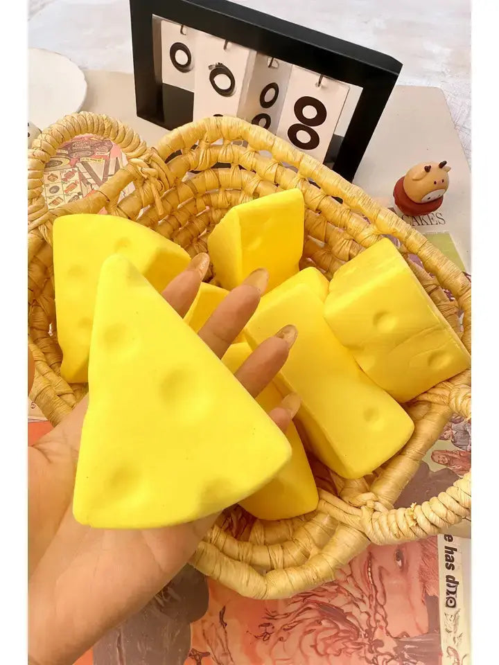 LDC 1PC PU Butter Sticker Relieve Pressure Squishy Toy: Yellow / One Size