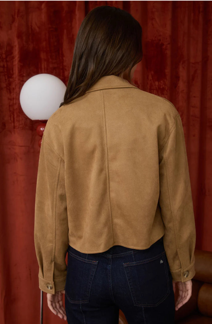 Button Down Cropped Jacket