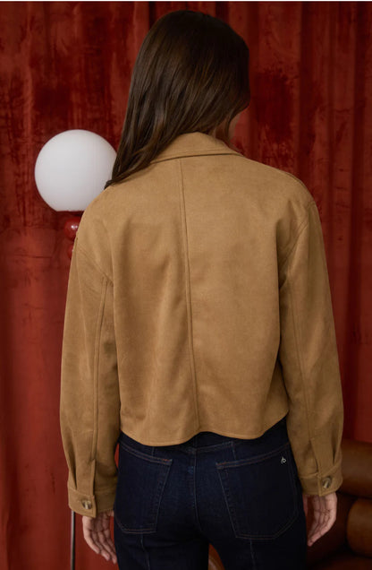 Button Down Cropped Jacket