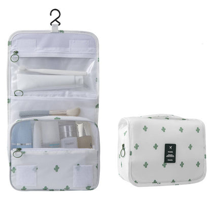 Beige Makeup Storage Bag For Travel