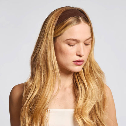 Recycled Fabric Active Headbands 3pc Set- Rosewood