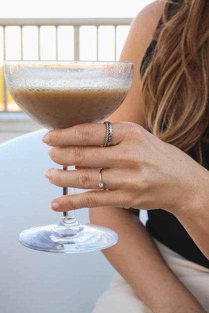 Stainless Steel Braided Stacking Ring - Hypoallergenic: Gold / 7