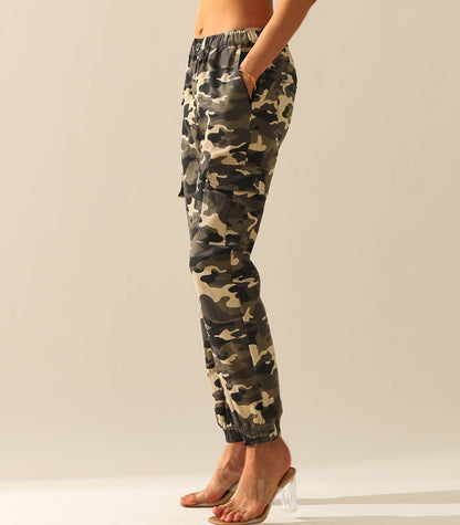 Camo Cargo Pants Cotton Work Pants
