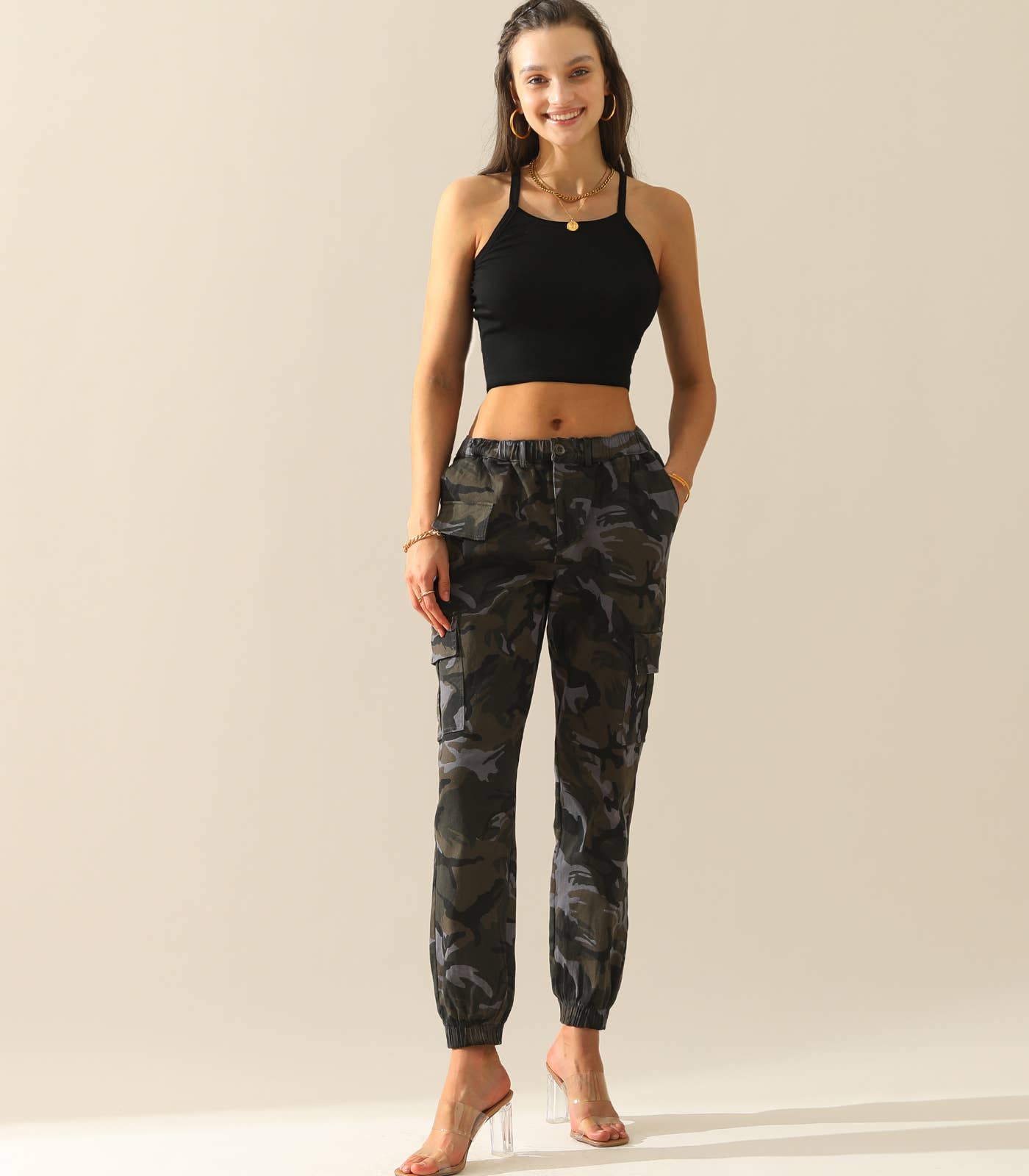 Camo Cargo Pants Cotton Work Pants