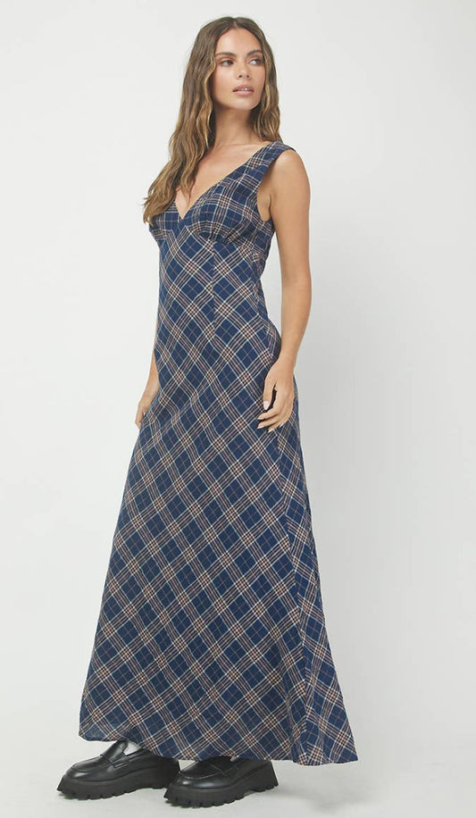 Plaid Sleeveless Dress