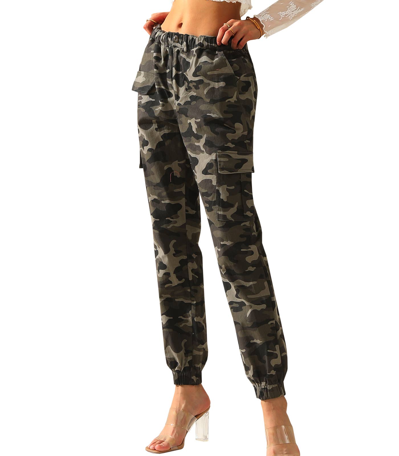 Camo Cargo Pants Cotton Work Pants