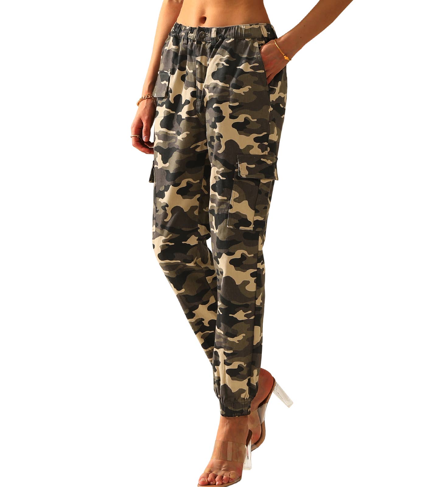 Camo Cargo Pants Cotton Work Pants