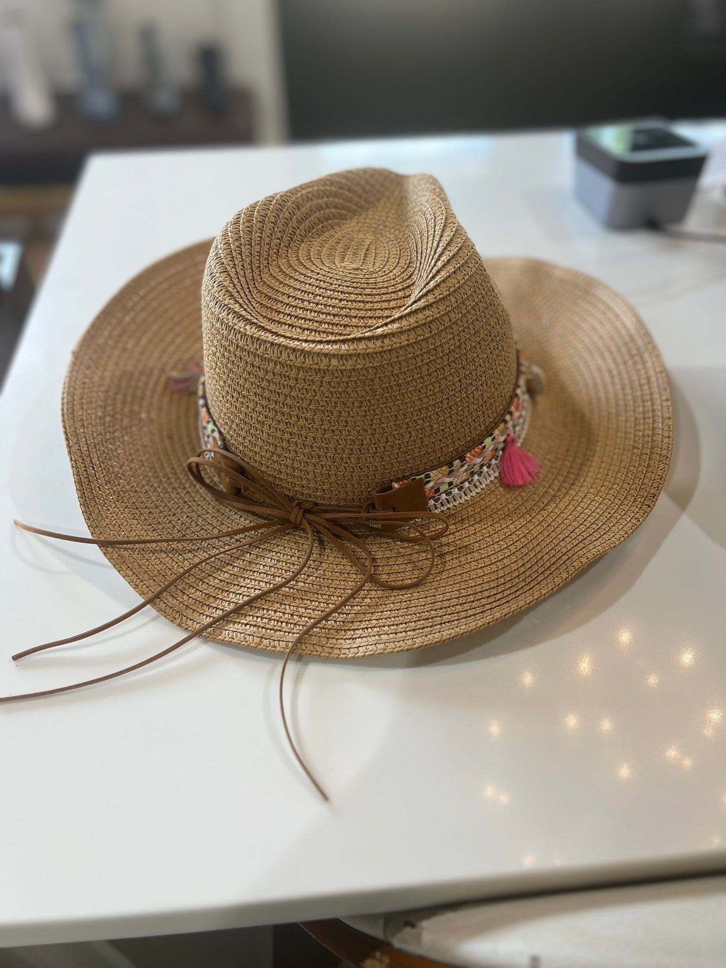 Shells & Tassels Straw Hat