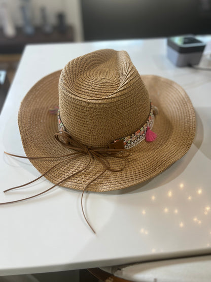 Shells & Tassels Straw Hat