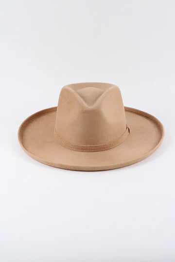 Vegan Suede Rancher Hat - Pencil Brim