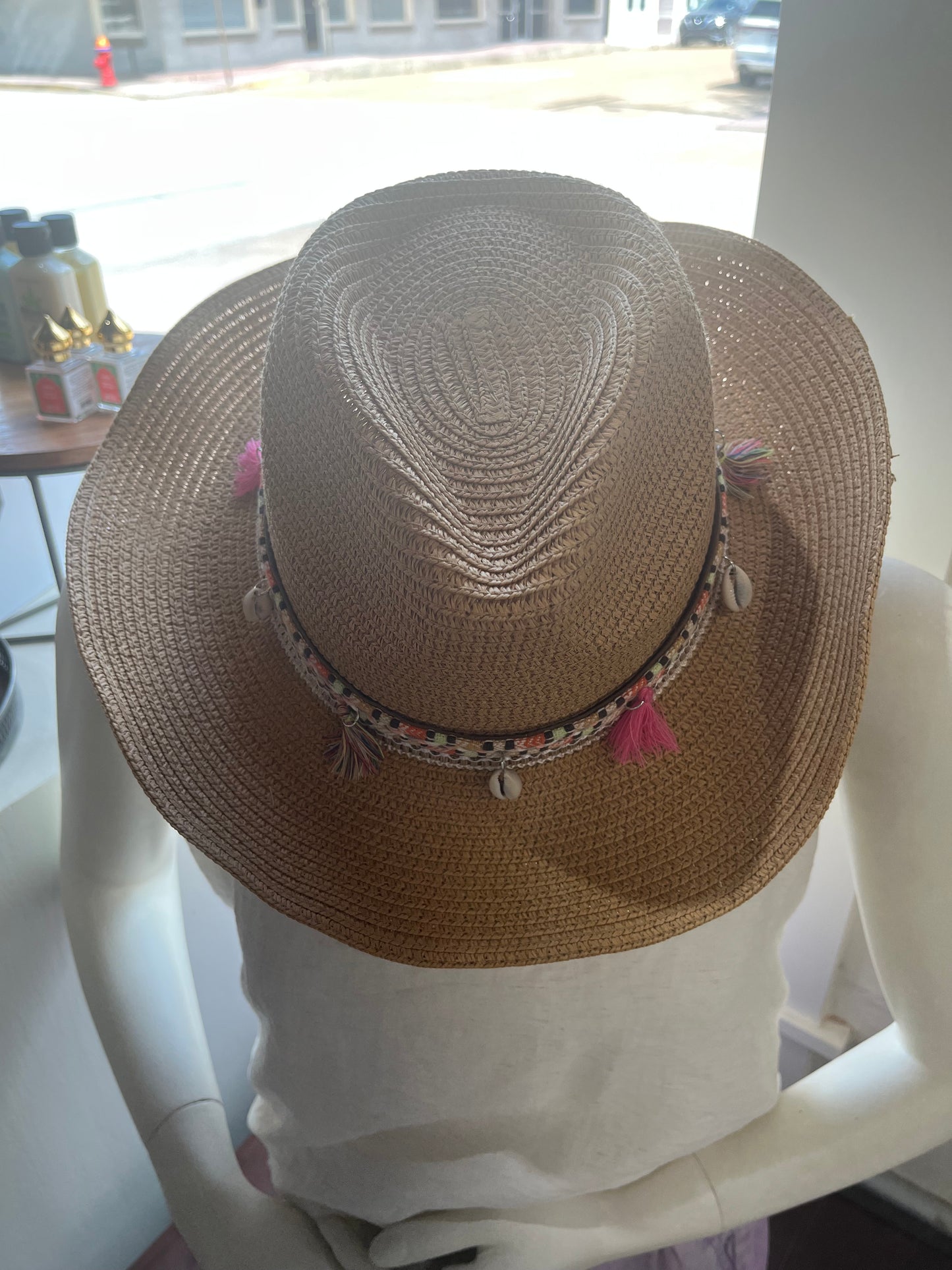 Shells & Tassels Straw Hat