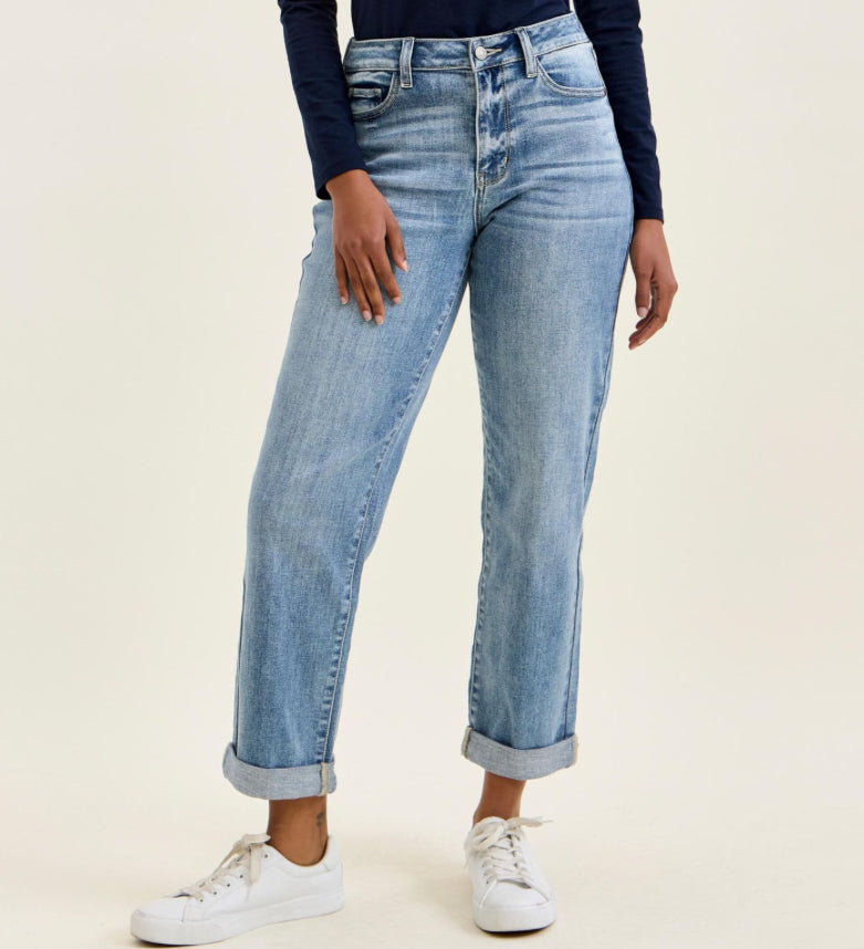 Boyfriend Light Iced Indigo Jeans