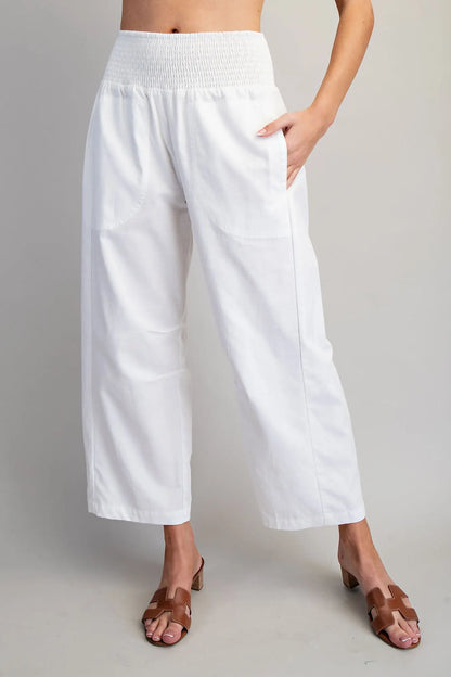 Off White Smoked Solid Pants