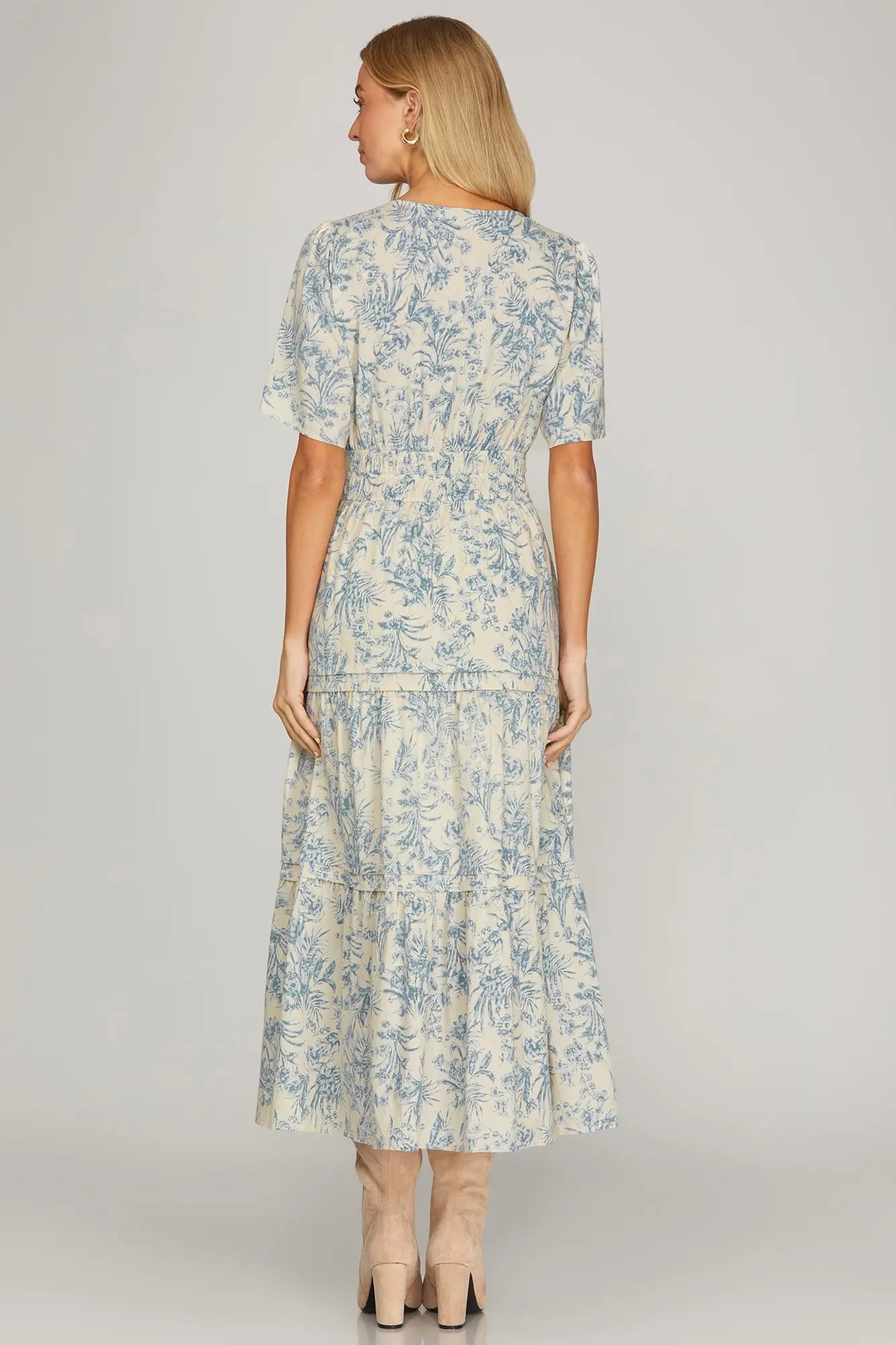 Blue Floral Dress