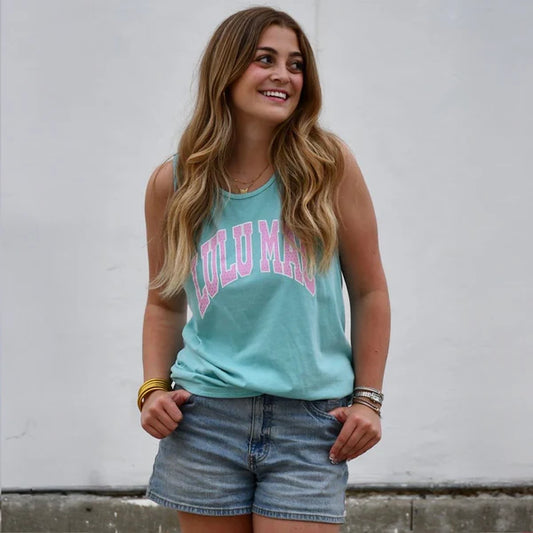 Lulu Mac Mint Polka Dot Chalky Top
