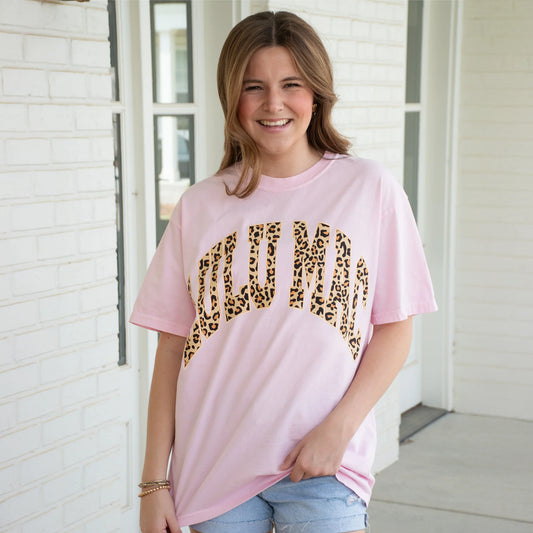 Lulu Mac Leopard Pink Tee