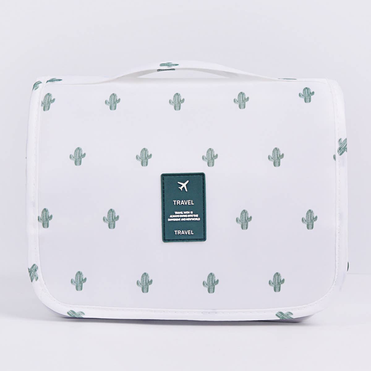 Beige Makeup Storage Bag For Travel