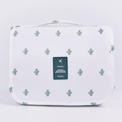 Beige Makeup Storage Bag For Travel