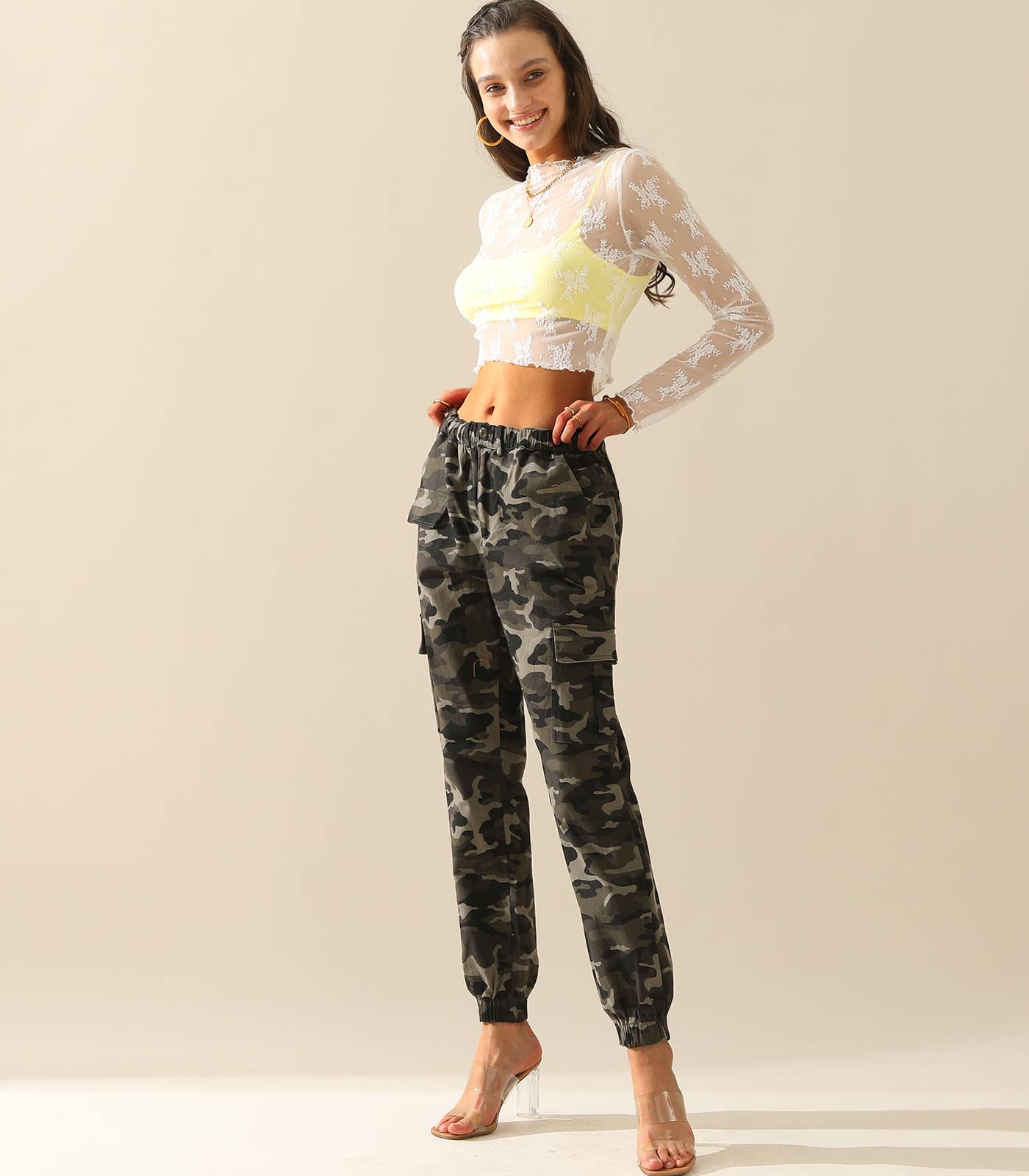 Camo Cargo Pants Cotton Work Pants