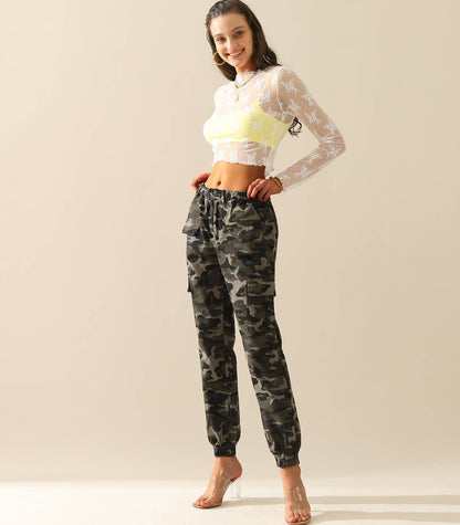 Camo Cargo Pants Cotton Work Pants