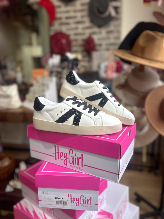 No Chaser Black Sequin Sneakers