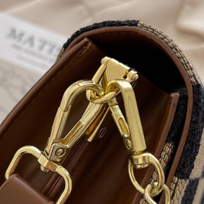 Checkered Crossbody Bag