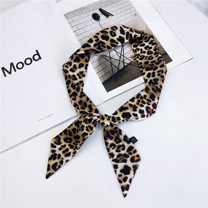 NEW BINDING BAG LEOPARD PRINT SCARF