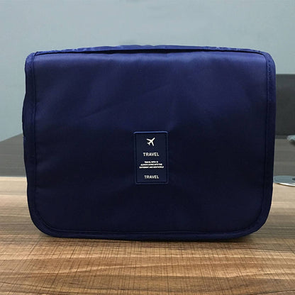 Beige Makeup Storage Bag For Travel
